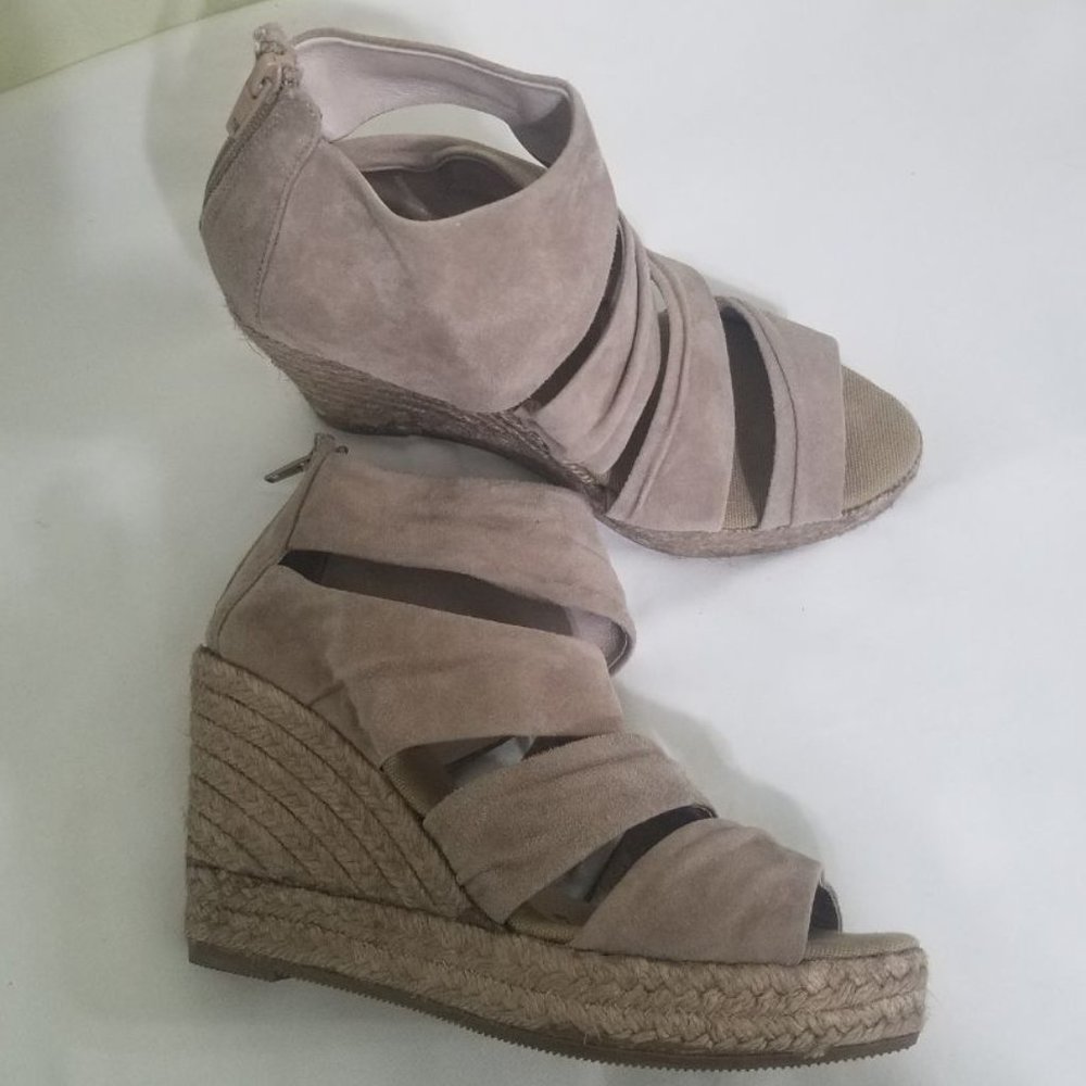 NWOB KANNA Wedge Suede Sandals